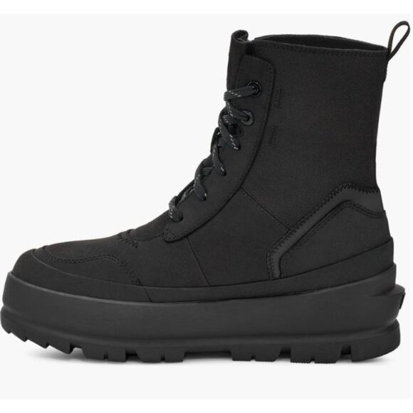 NEW UGG The Lug Platform Lace Up Combat Waterproof Boot Black W US 9.5 $140 [jb] - Picture 2 of 14